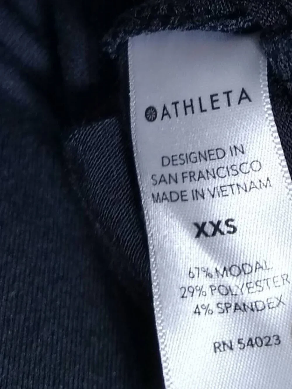 Athleta Dolman Oversized Top XXS Modal Black T-Shirt Muscle Tee Relaxed Fit